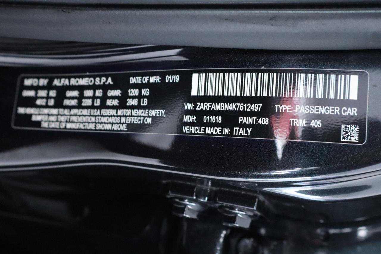 Used 2019 Alfa Romeo Giulia Ti Sport w/ Quick Order Package 22U Sport image 47