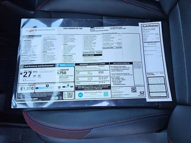 New 2026 Chevrolet Equinox RS w/ LPO, Floor Liner Package image 18