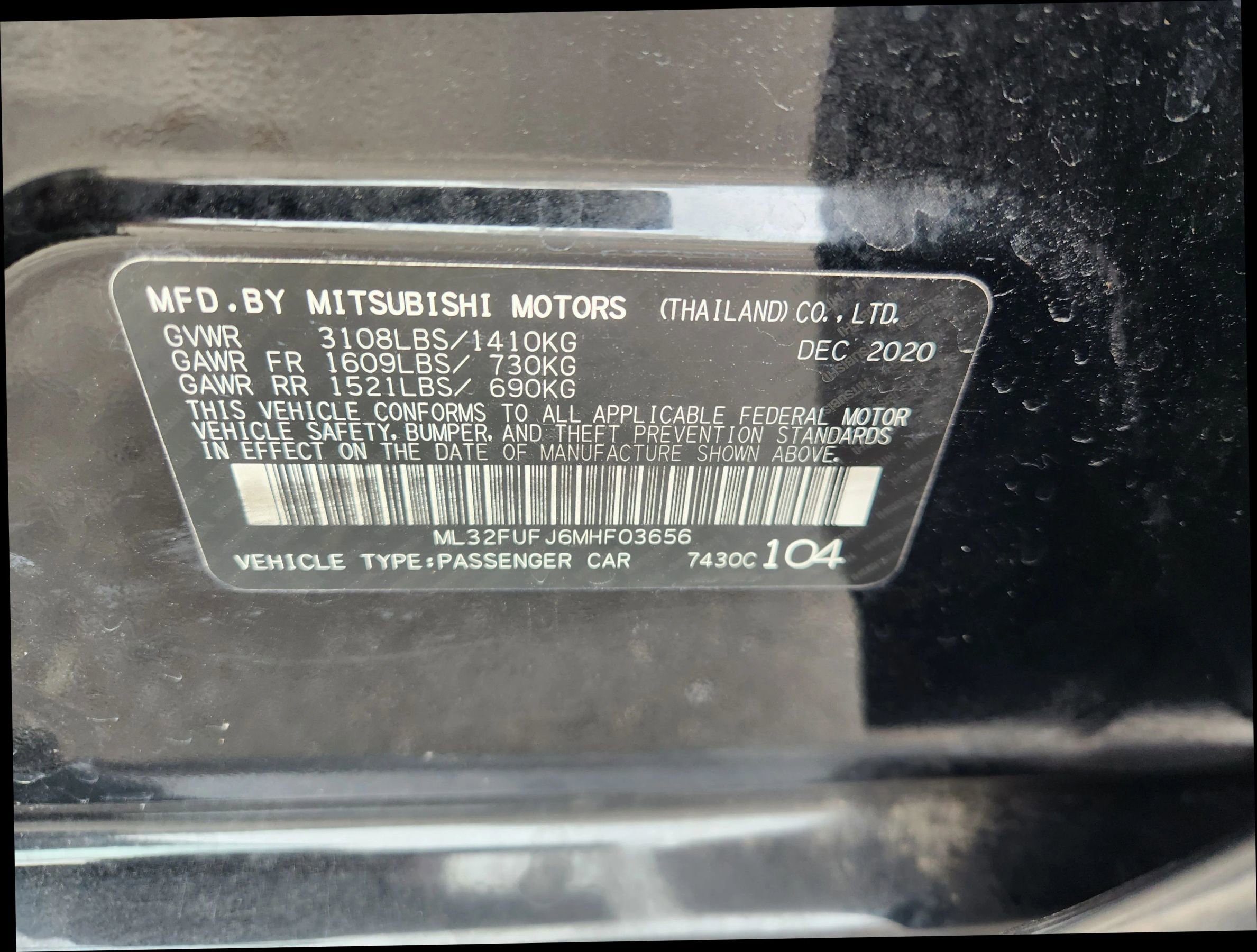 Used 2021 Mitsubishi Mirage G4 LE image 34