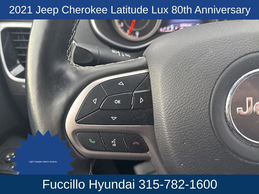 Used 2021 Jeep Cherokee Latitude Lux 80th Anniv w/ Quick Order Package 26U 80TH AWD/4WD image 19