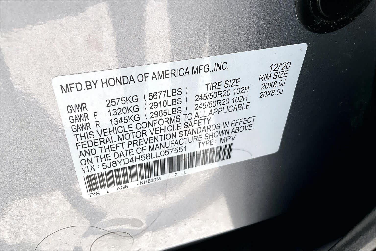 Used 2020 Acura MDX w/ Technology Package AWD/4WD image 35