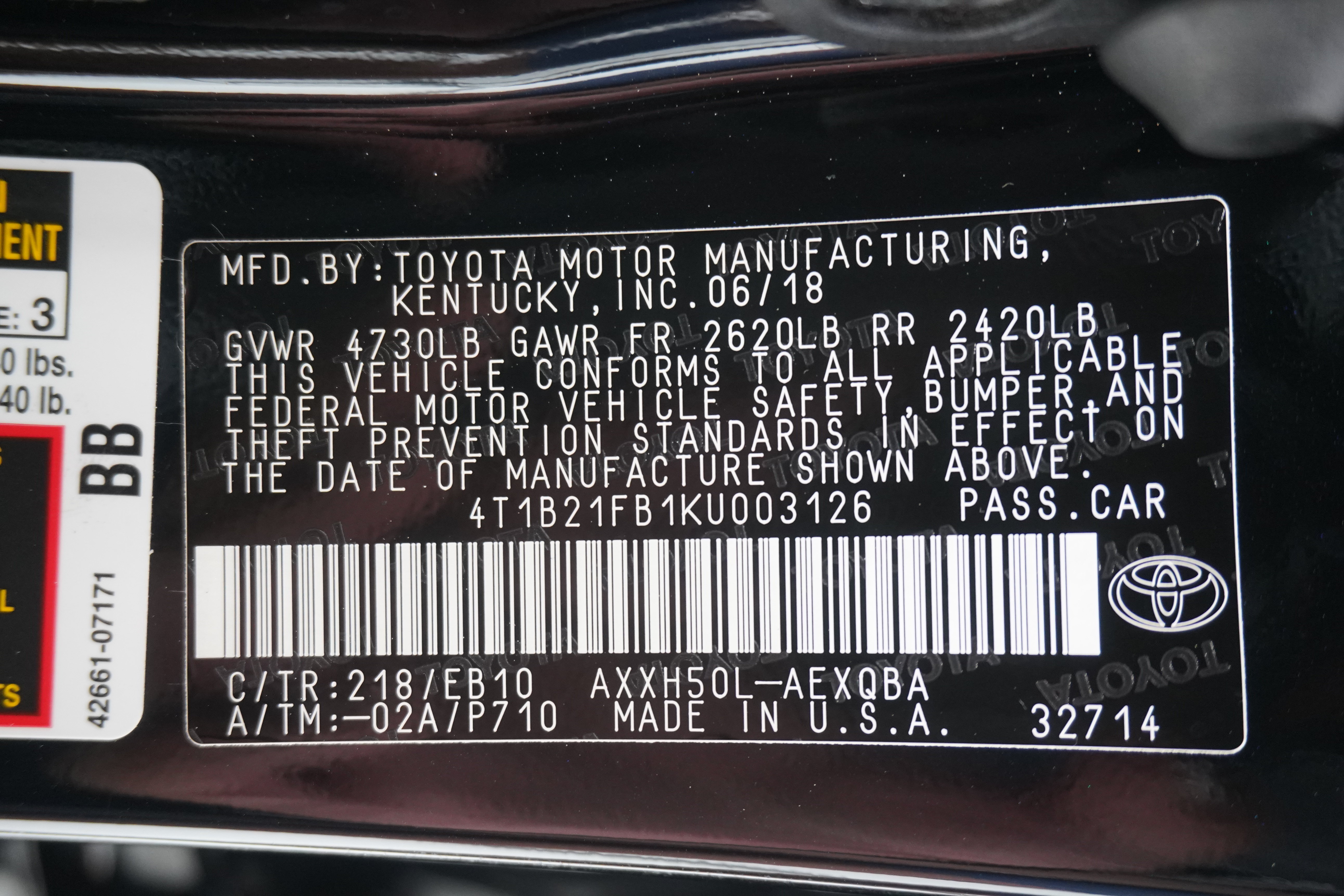 Used 2019 Toyota Avalon XSE w/ All Weather Liner Package FWD image 30