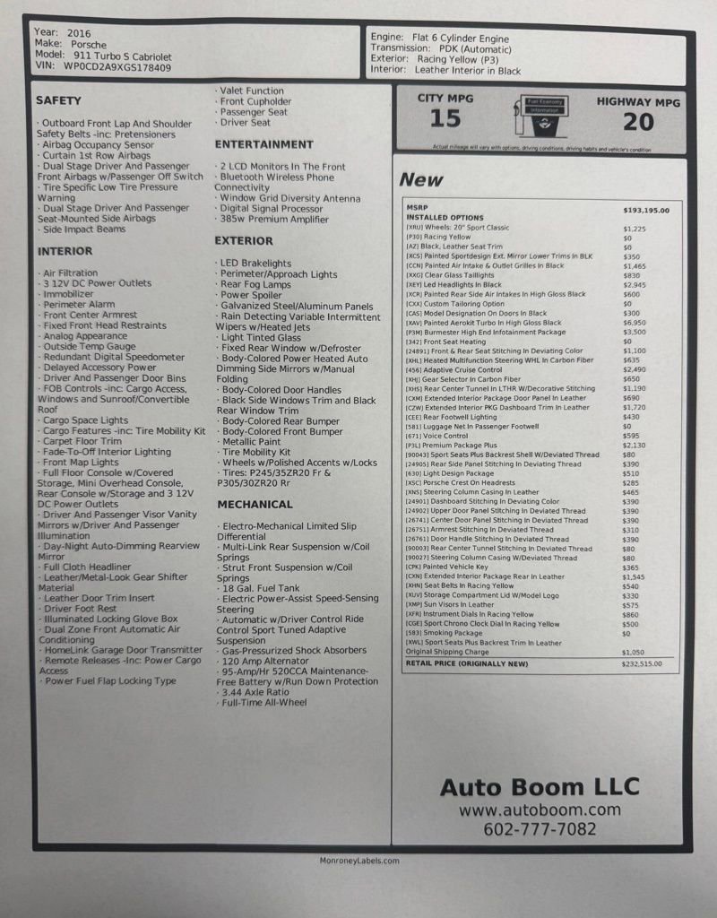 Used 2016 Porsche 911 Turbo S image 30