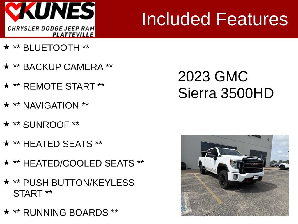 Used 2023 GMC Sierra 3500 AT4 w/ AT4 Preferred Package AWD/4WD image 2