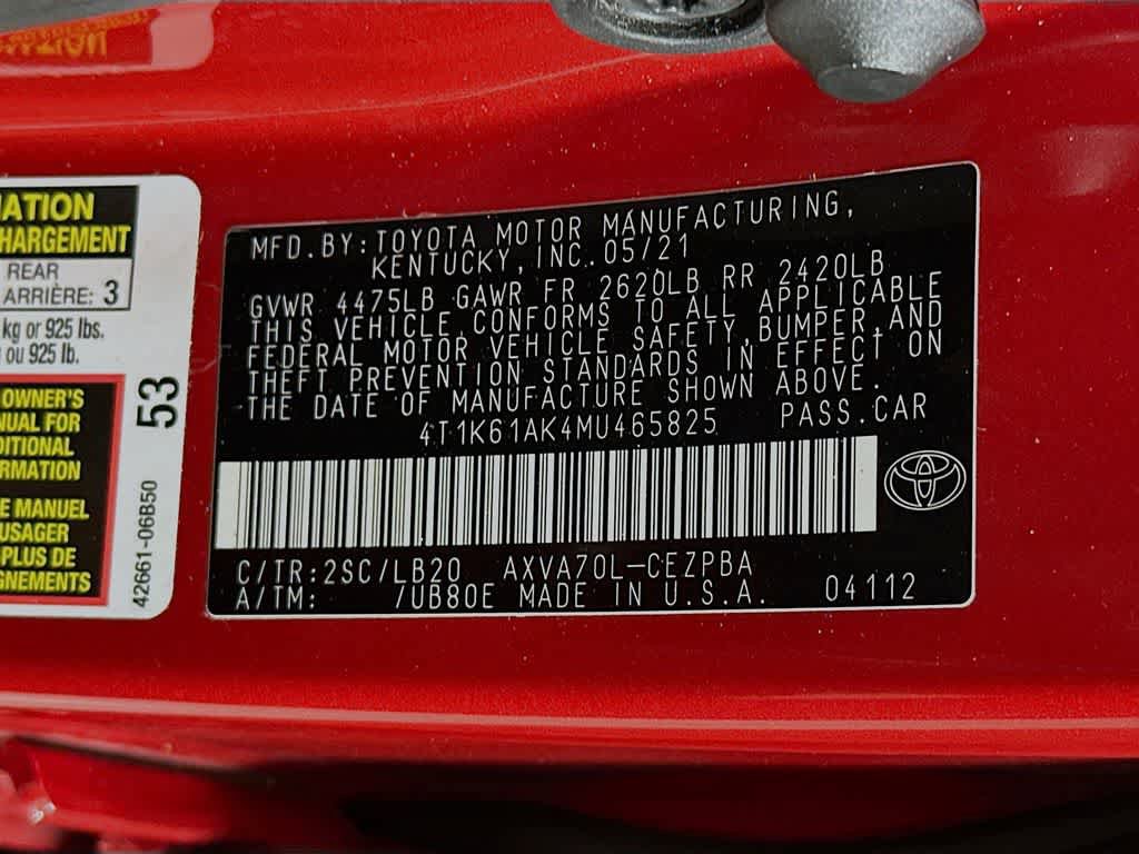 Used 2021 Toyota Camry XSE FWD image 23
