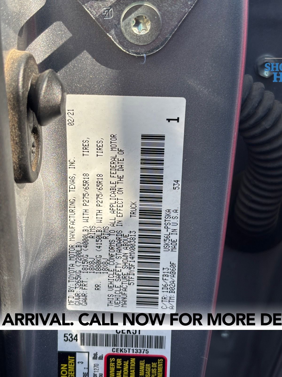 Used 2021 Toyota Tundra SR5 w/ TRD Off-Road Package image 11