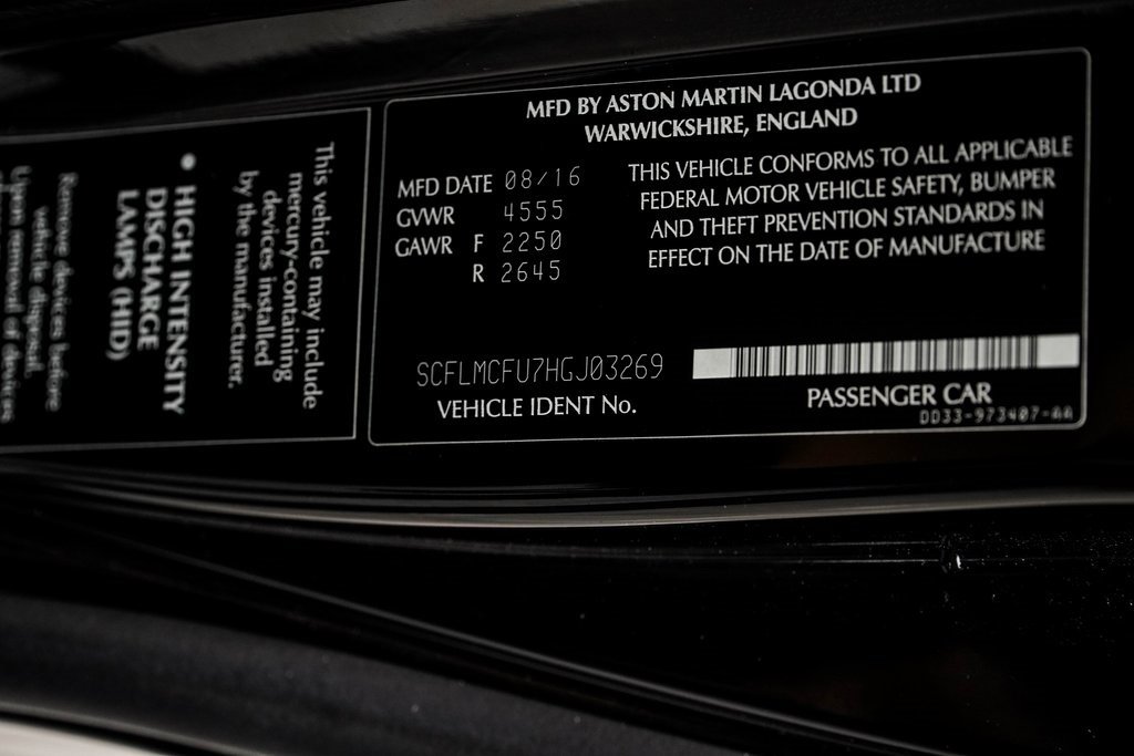 Used 2017 Aston Martin Vanquish Coupe image 54