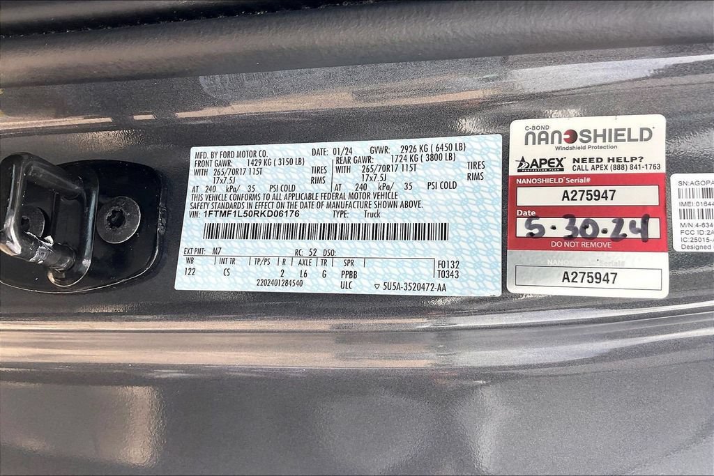 Used 2024 Ford F150 XL w/ Equipment Group 103A High AWD/4WD image 24