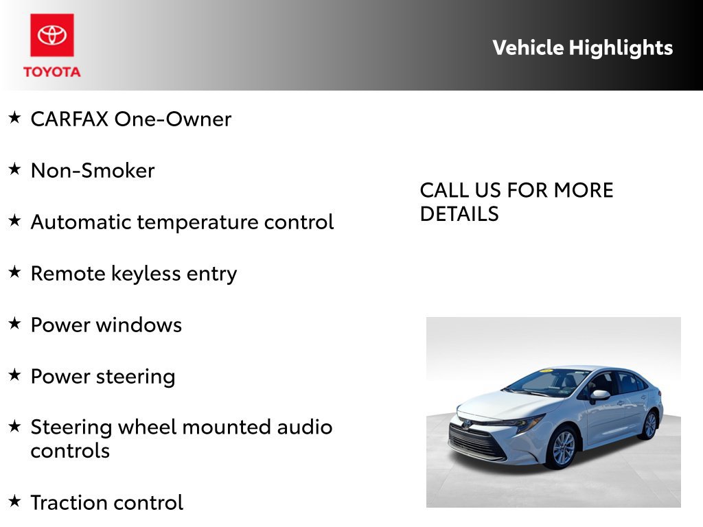Certified 2026 Toyota Corolla LE w/ LE Premium Package FWD image 7