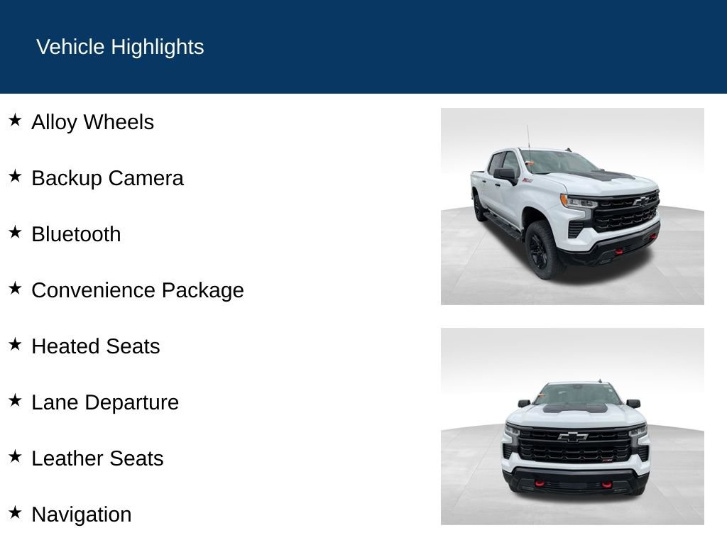 Used 2024 Chevrolet Silverado 1500 LT Trail Boss w/ Protection Package AWD/4WD image 2