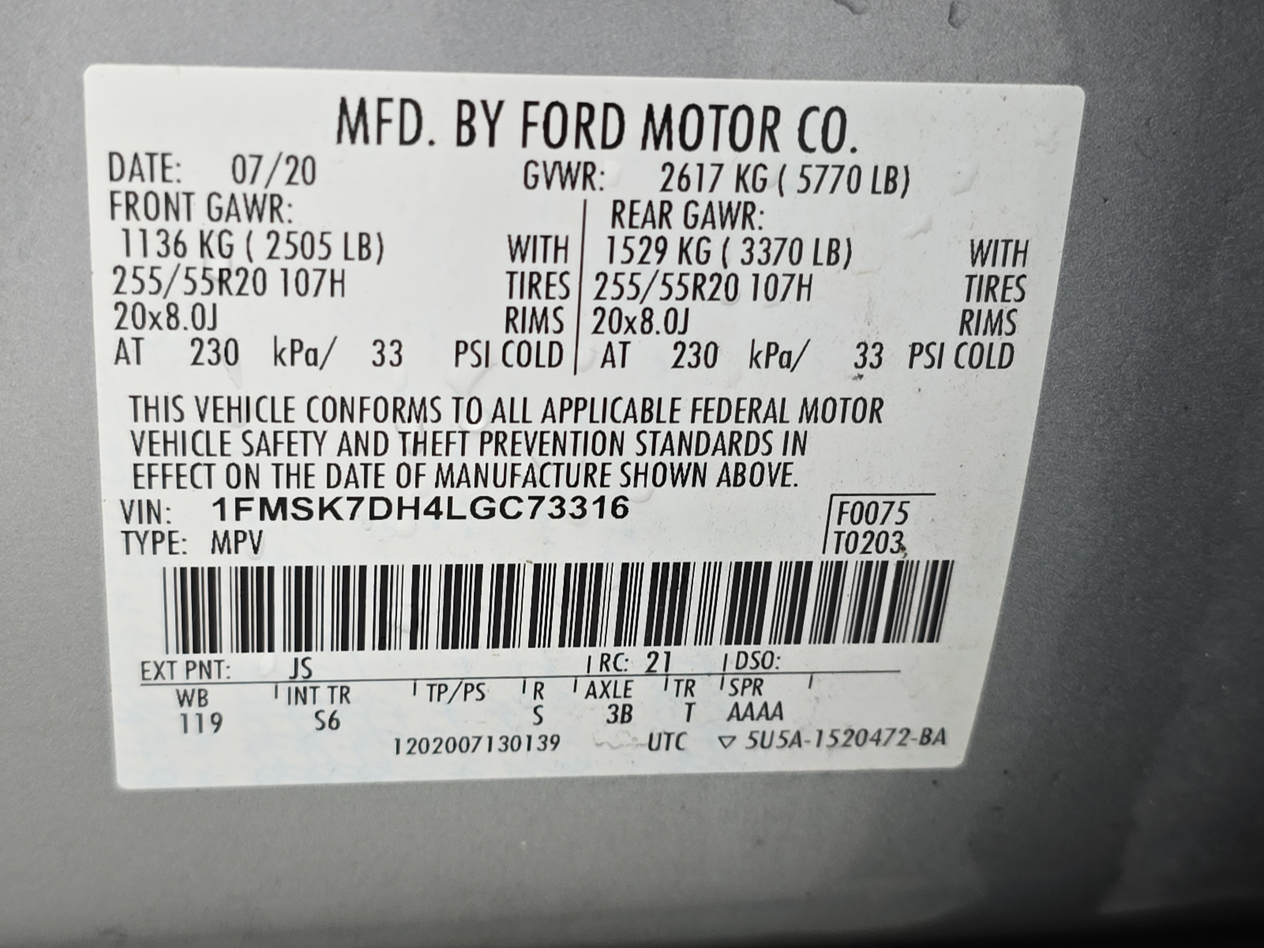 Used 2020 Ford Explorer XLT w/ Equipment Group 202A image 36