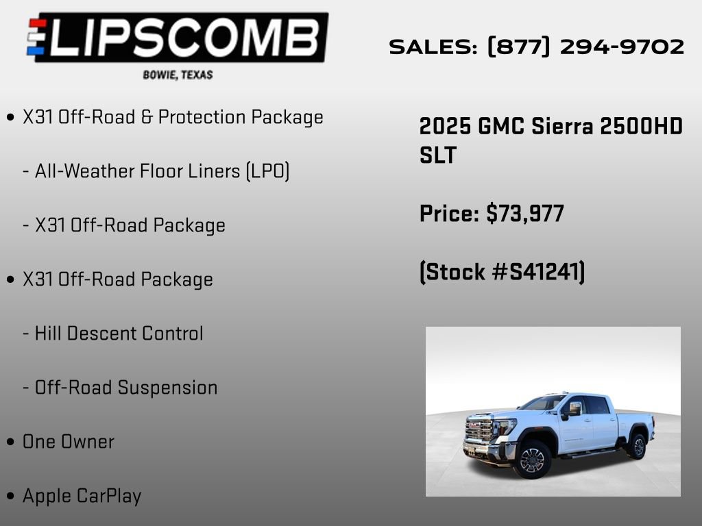 Used 2025 GMC Sierra 2500 SLT w/ Texas SLT Premium Package image 30