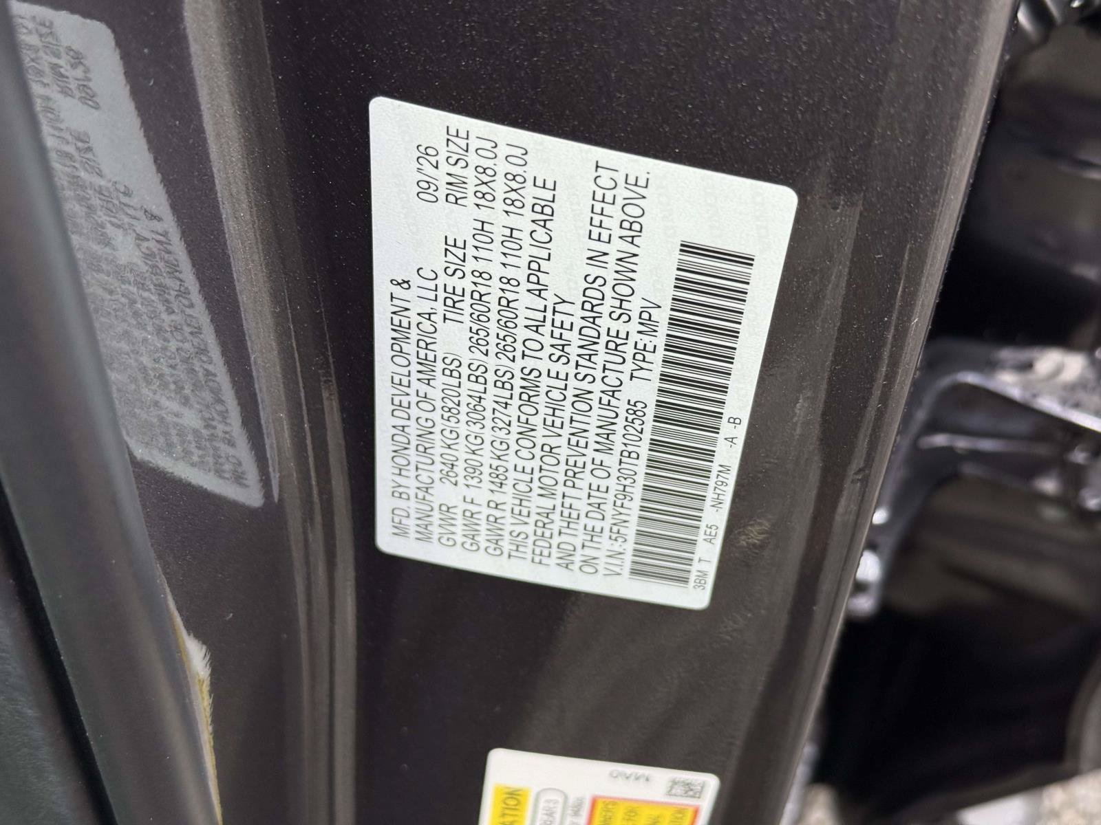 New 2026 Honda Passport RTL image 20