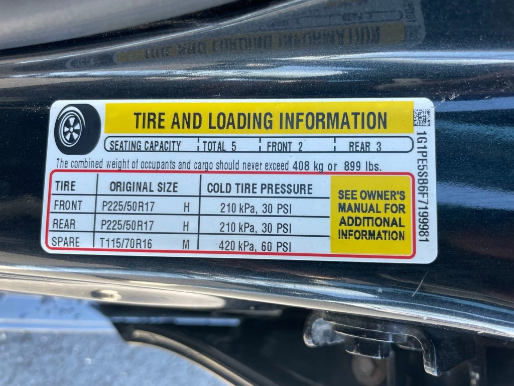 Used 2015 Chevrolet Cruze LT w/ Sun, Sound and Sport Package image 42