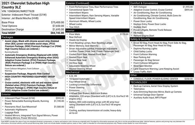 Used 2021 Chevrolet Suburban High Country image 16