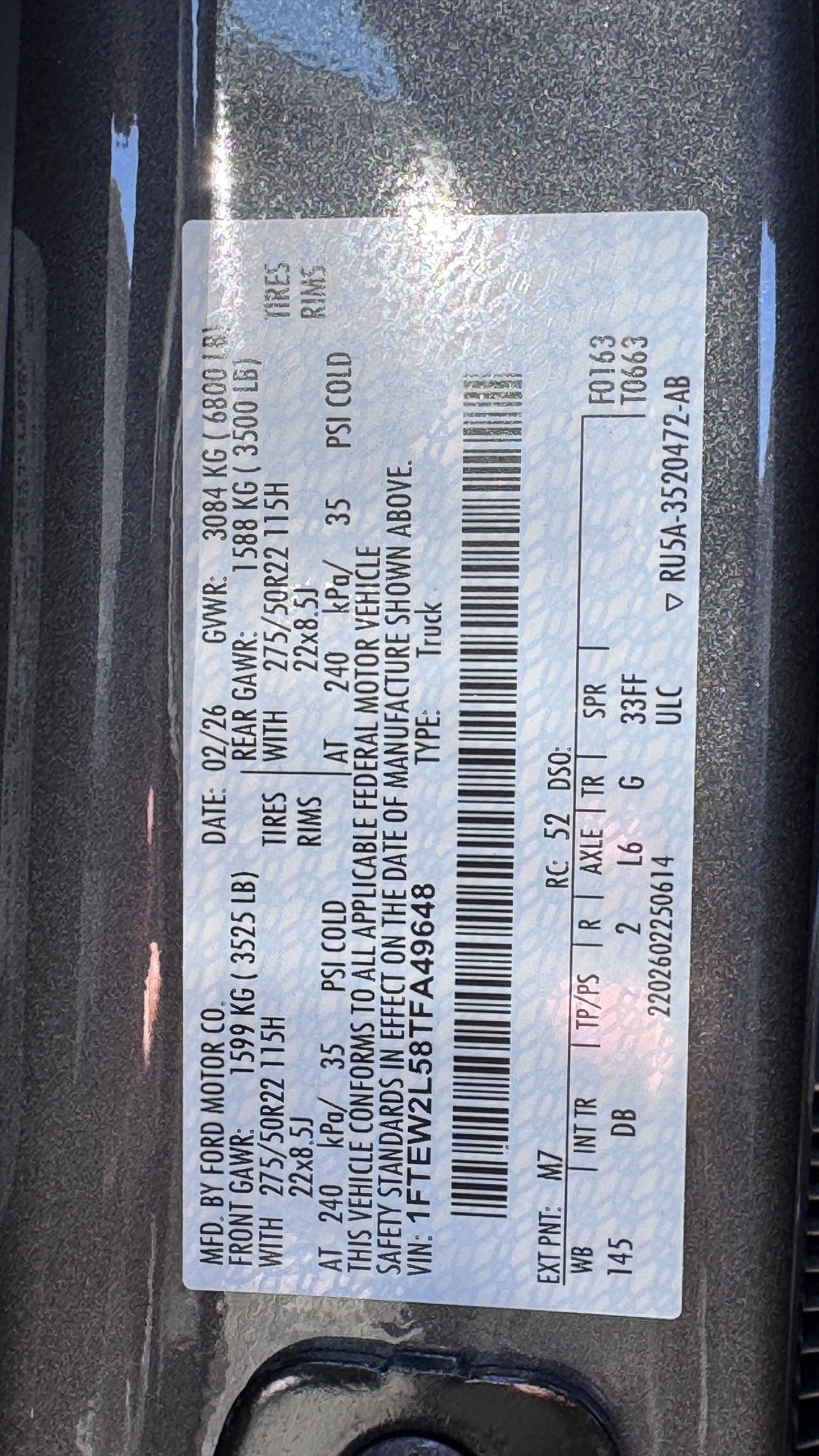 New 2026 Ford F150 STX w/ F-150 LOBO Package image 7