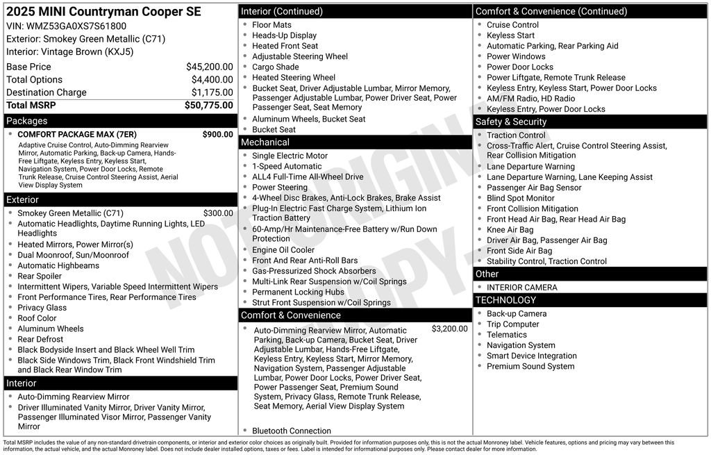 Certified 2025 MINI Cooper Countryman SE w/ Comfort Package Max image 12