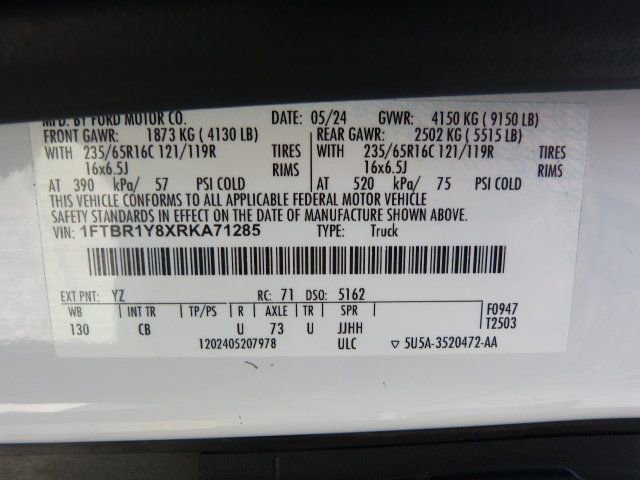 Used 2024 Ford Transit 250 Low Roof w/ Exterior Upgrade Package image 32