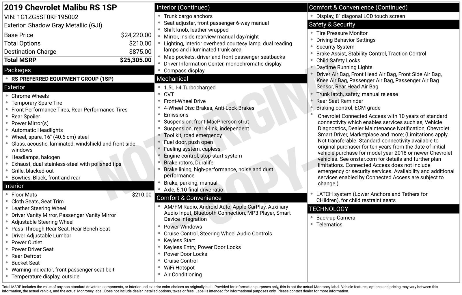 Used 2019 Chevrolet Malibu RS image 12