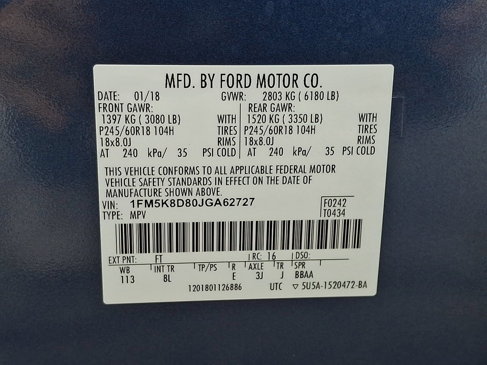 Used 2018 Ford Explorer XLT AWD/4WD image 27