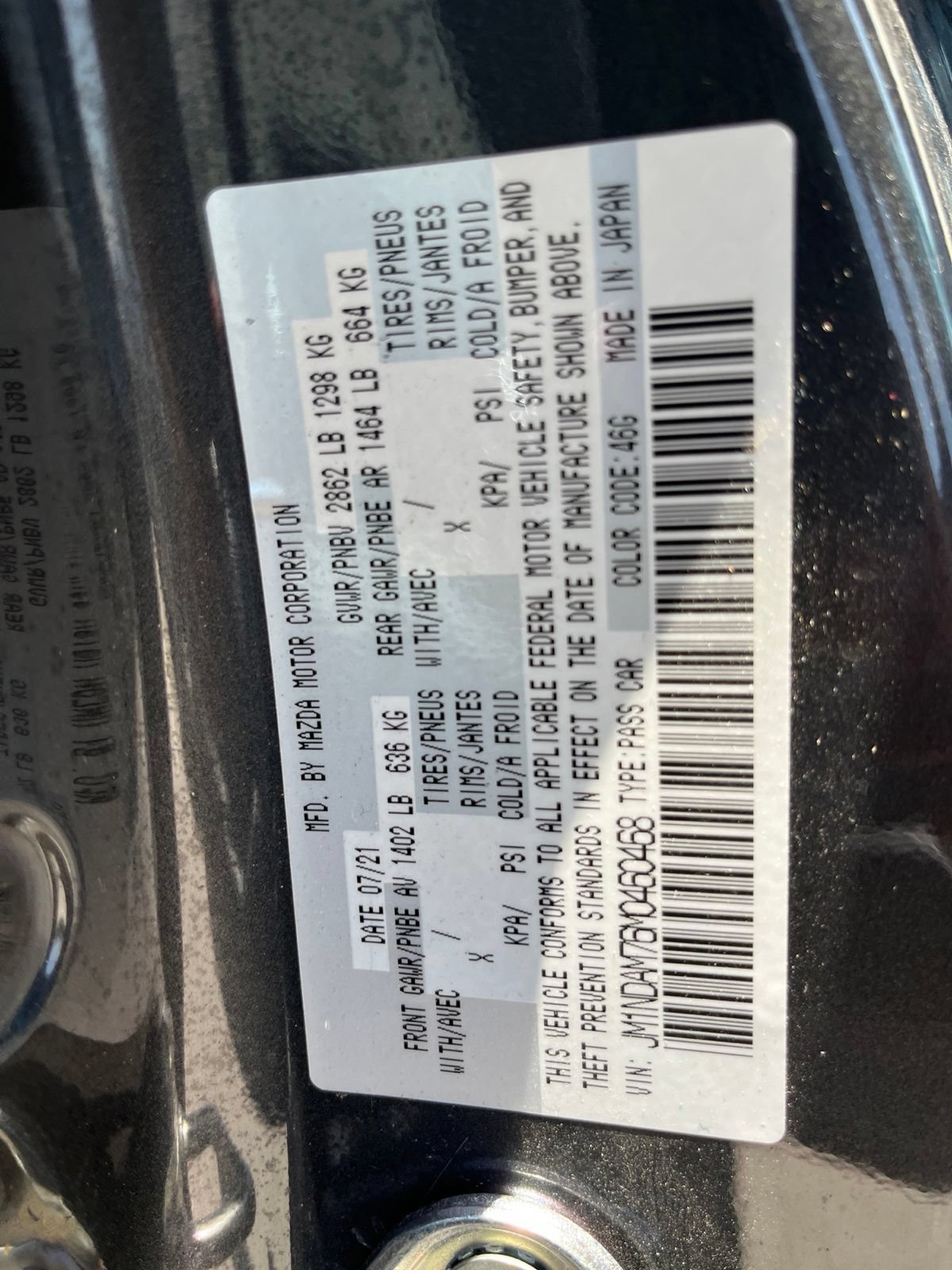 Certified 2021 MAZDA MX-5 Miata RF Grand Touring RWD image 23