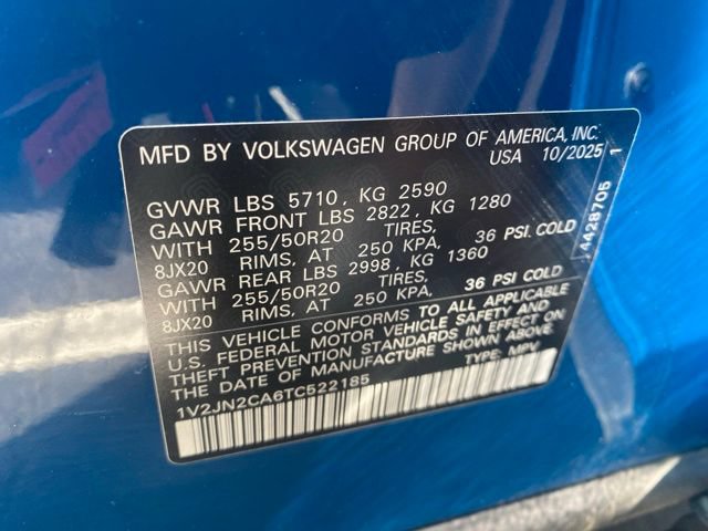 Certified 2026 Volkswagen Atlas SE w/ Panoramic Sunroof Package FWD image 7