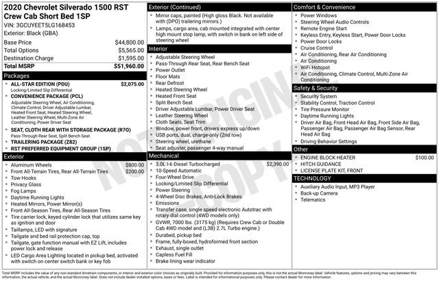 Used 2020 Chevrolet Silverado 1500 RST w/ All-Star Edition AWD/4WD image 37