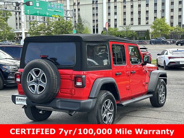 Certified 2022 Jeep Wrangler Unlimited Sport AWD/4WD image 3