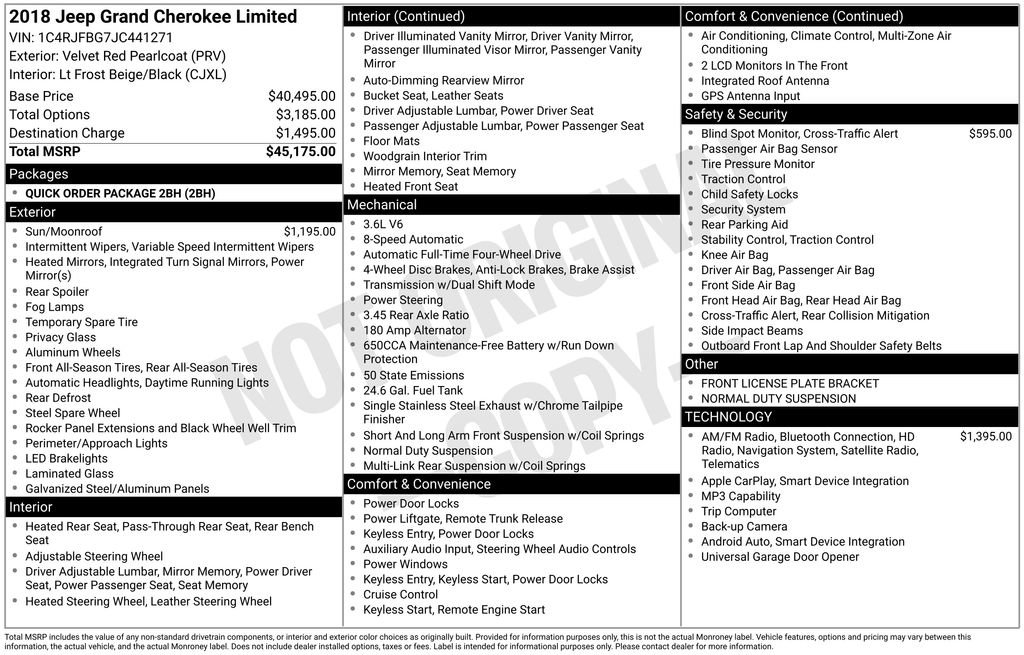 Used 2018 Jeep Grand Cherokee Limited image 6