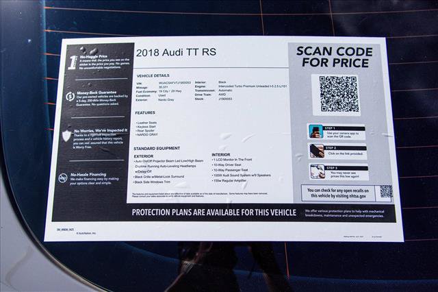 Used 2018 Audi TT RS AWD/4WD image 26