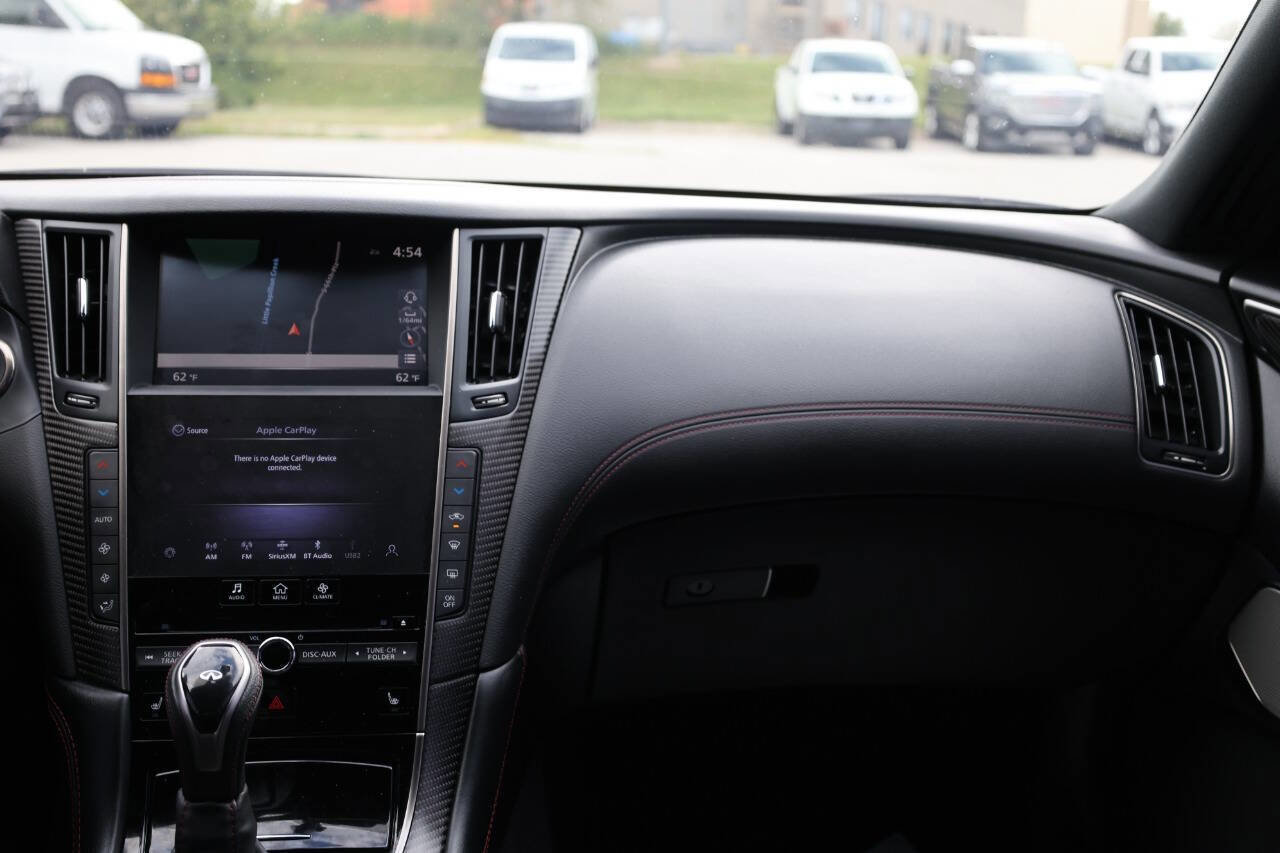 Used 2023 INFINITI Q50 Red Sport 400 w/ Black Opal Edition image 23