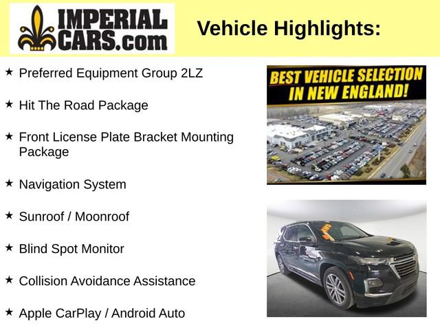 Used 2023 Chevrolet Traverse High Country w/ LPO, 'HIT The Road' Package image 3