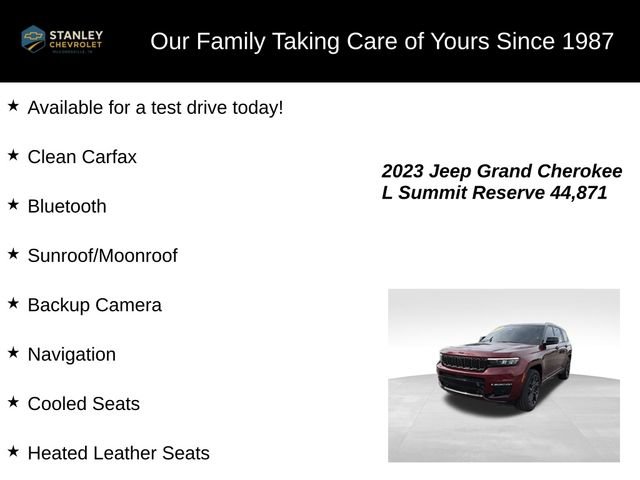 Used 2023 Jeep Grand Cherokee L Summit AWD/4WD image 9