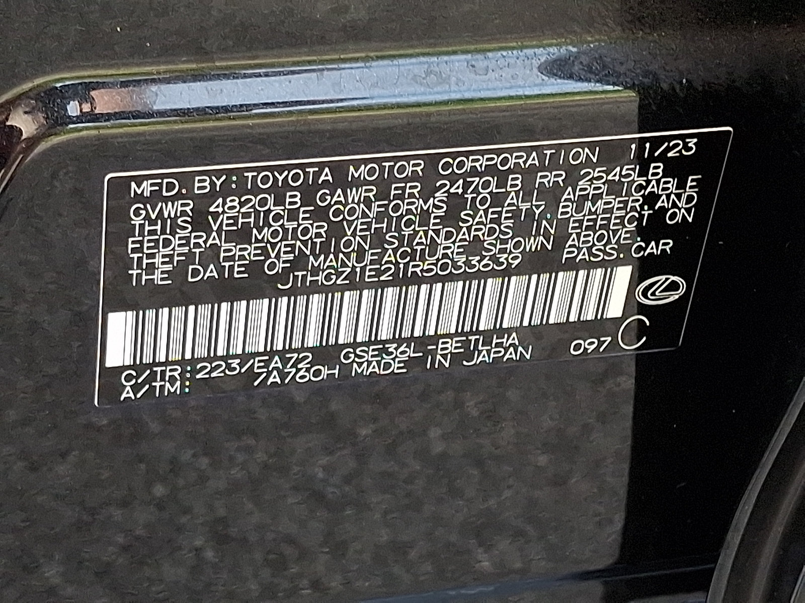 Certified 2024 Lexus IS 350 F Sport AWD/4WD image 27