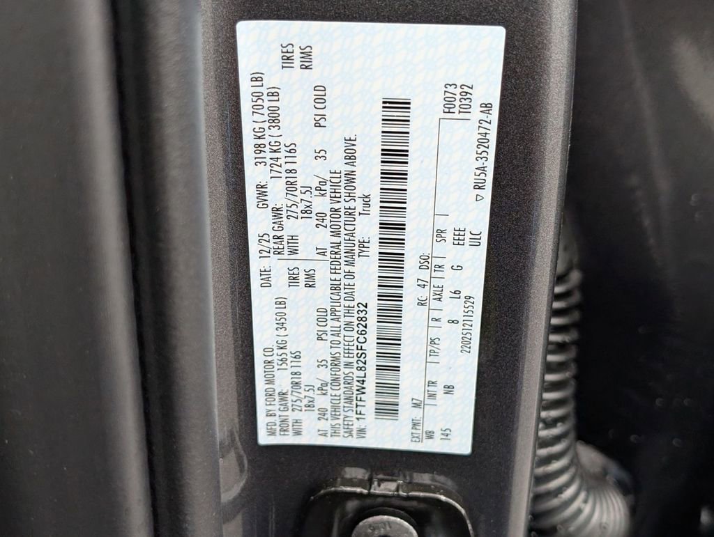 New 2025 Ford F150 Tremor w/ Equipment Group 402A High image 52