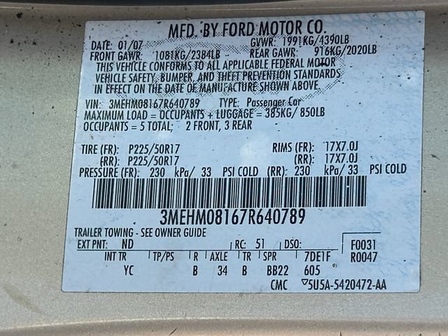 Used 2007 Mercury Milan Premier FWD image 30