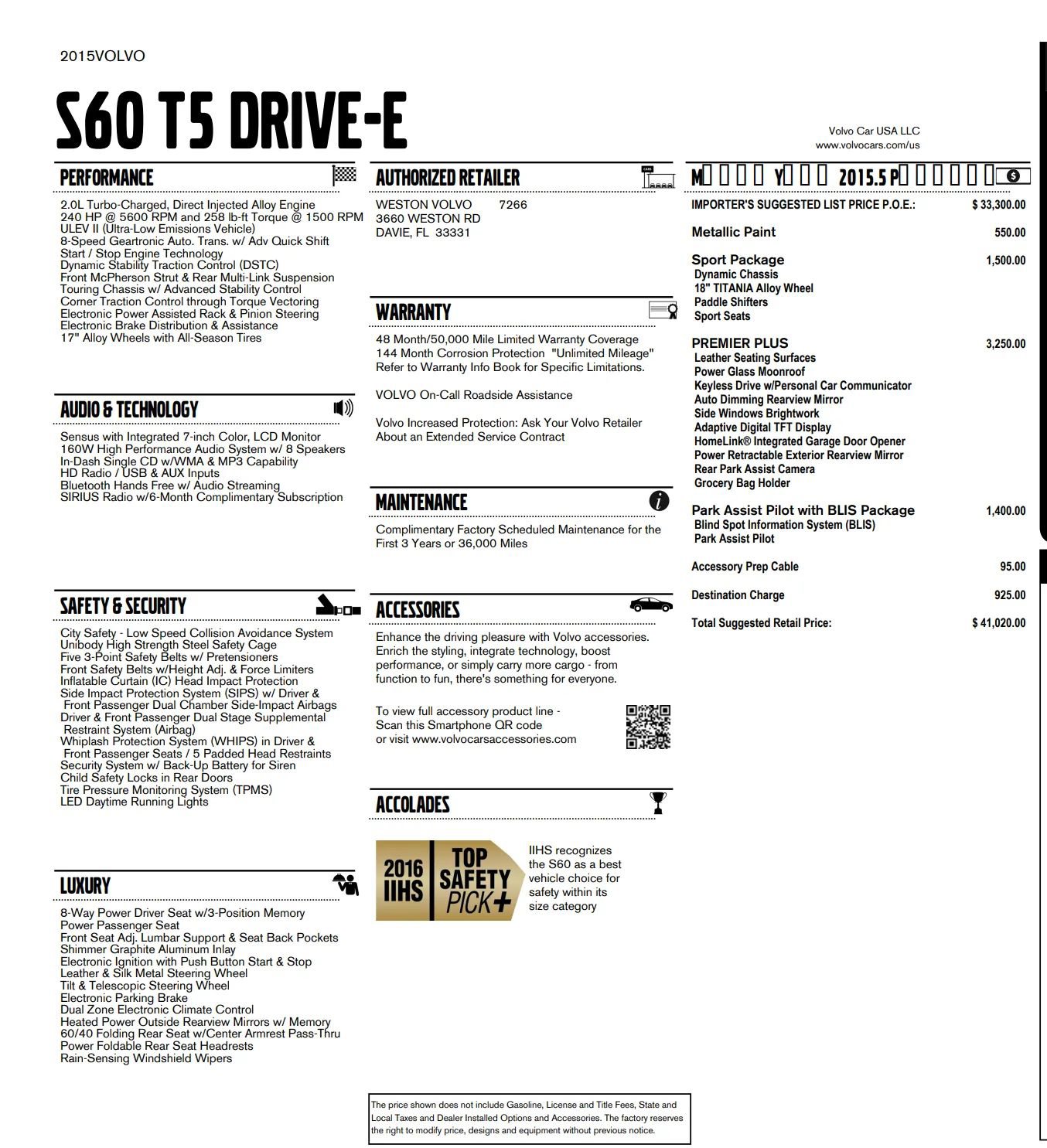 Used 2015 Volvo S60 T5 Premier Plus FWD image 4