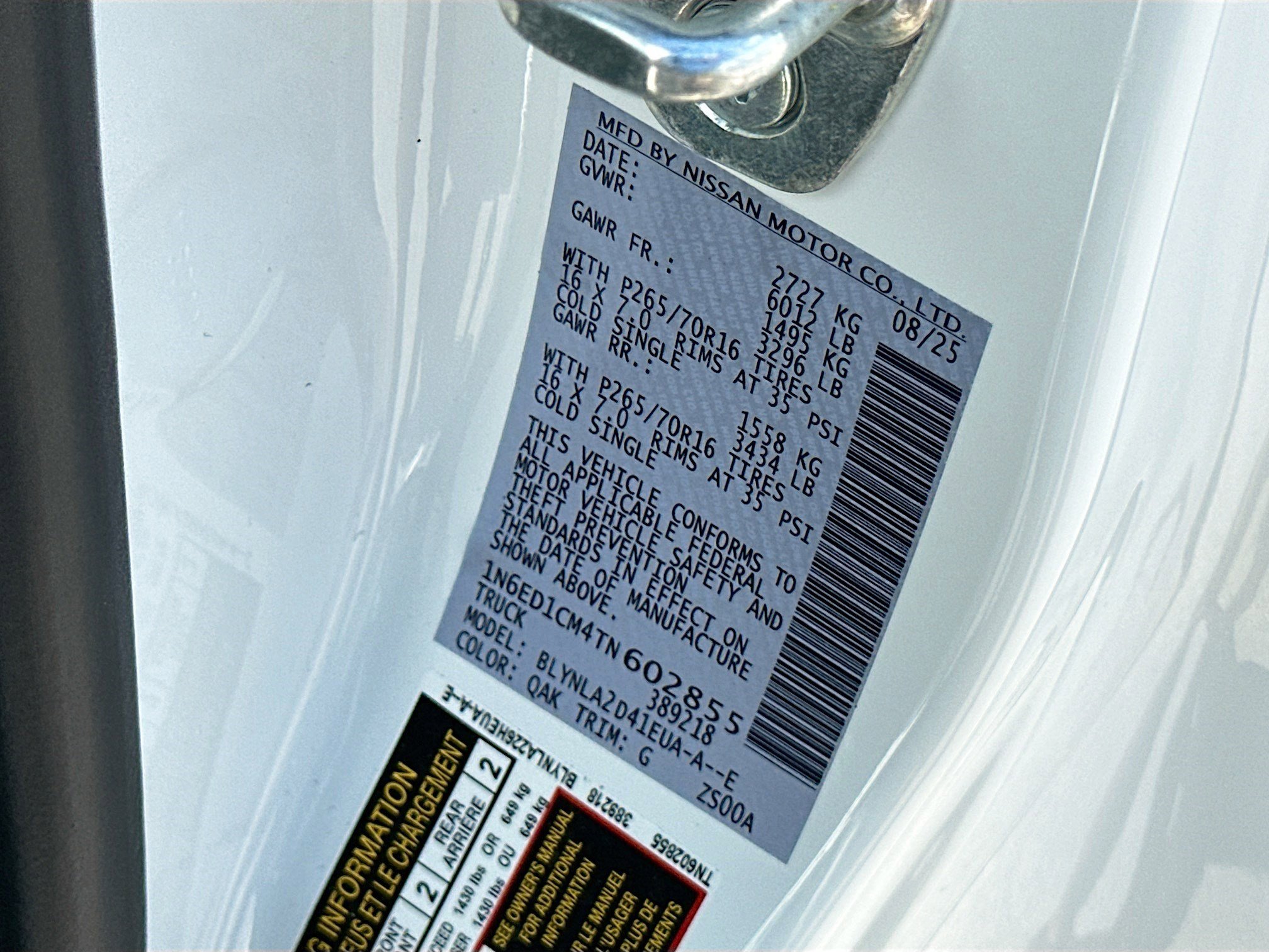 New 2026 Nissan Frontier S w/ Tow Package image 19