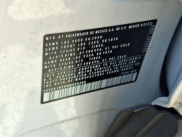 Used 2022 Volkswagen Taos SEL w/ Panoramic Sunroof Package image 29