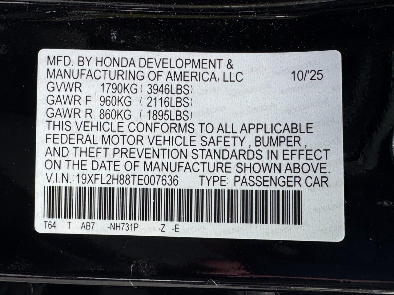 Certified 2026 Honda Civic Sport image 24