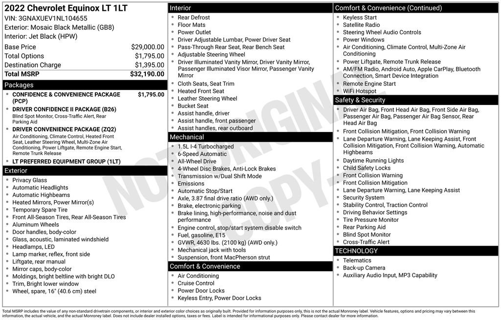 Used 2022 Chevrolet Equinox LT image 38