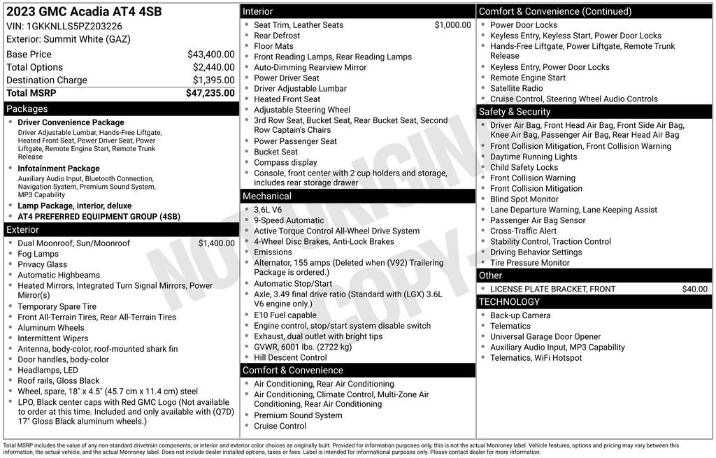 Used 2023 GMC Acadia AT4 AWD/4WD image 38