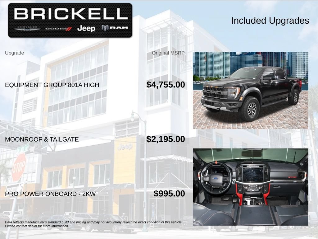 Used 2022 Ford F150 Raptor w/ Equipment Group 801A High AWD/4WD image 5