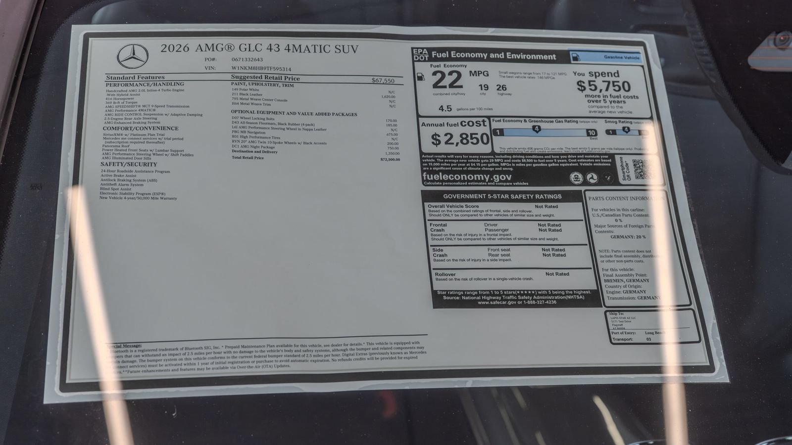 New 2026 Mercedes-Benz GLC 43 AMG 4MATIC image 36