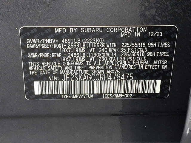 Certified 2024 Subaru Forester Sport image 27