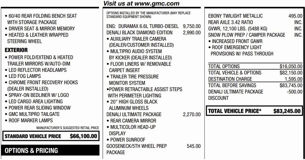 Used 2021 GMC Sierra 3500 Denali w/ Denali Black Diamond Edition image 2