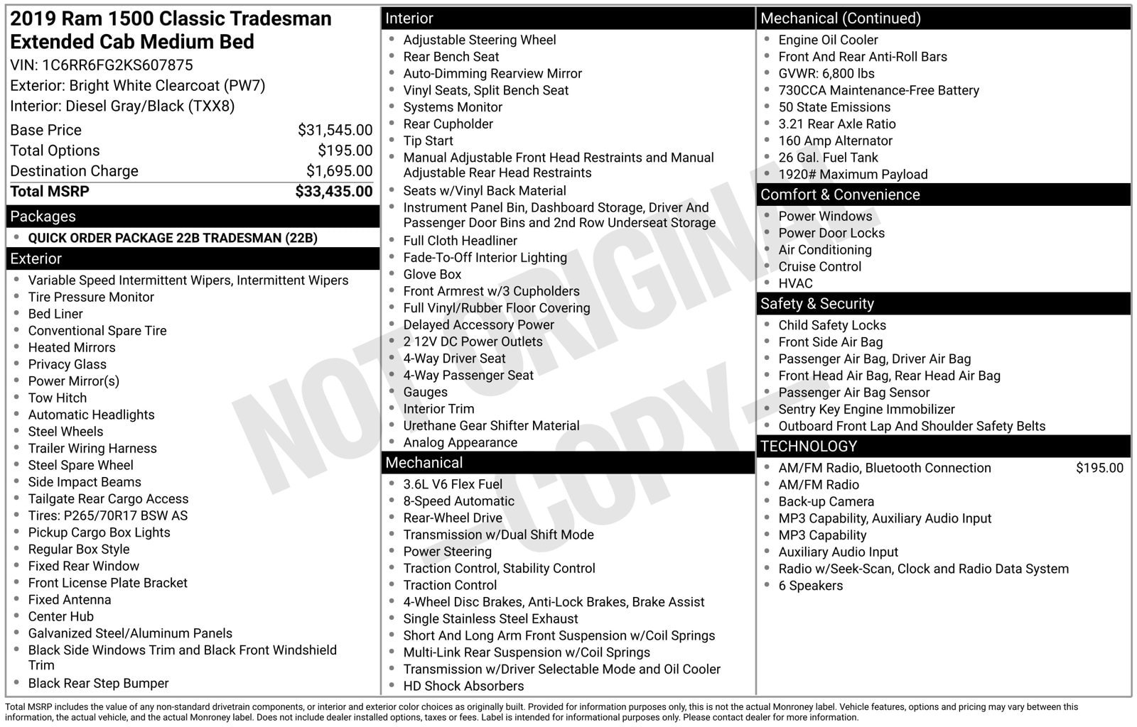 Used 2019 RAM 1500 Tradesman RWD image 4
