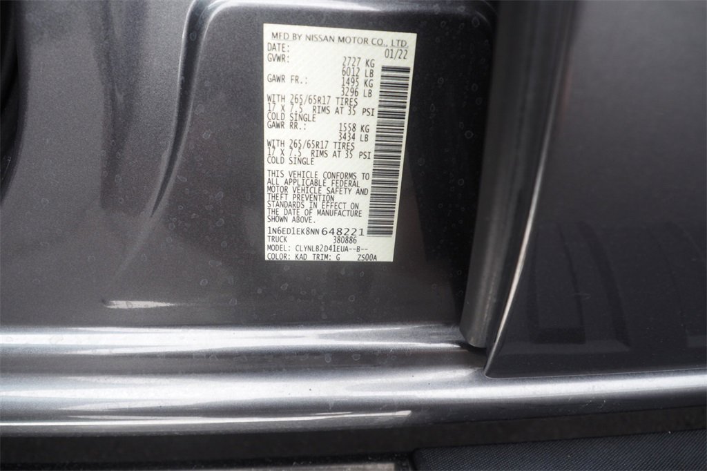 Used 2022 Nissan Frontier SV image 29