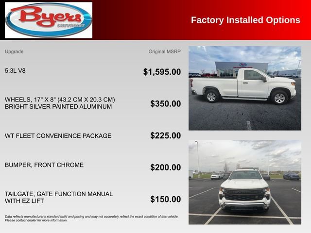 Used 2024 Chevrolet Silverado 1500 W/T w/ WT Fleet Convenience Package image 10