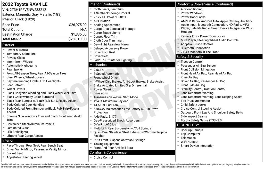 Used 2022 Toyota RAV4 LE image 36